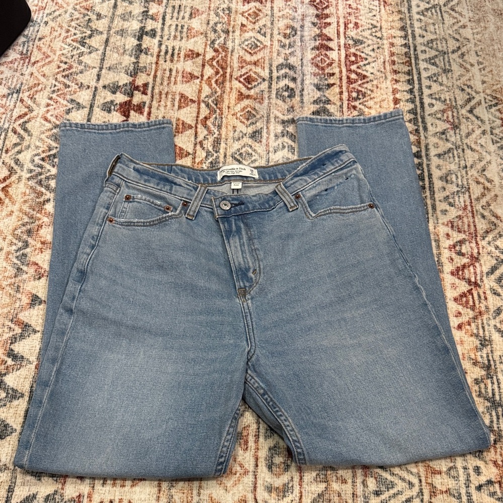 Abercrombie & Fitch Light Blue Straight Leg Jeans